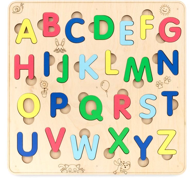 Сортер деревянный развивающий «Английский Алфавит», EWA — картинка 2