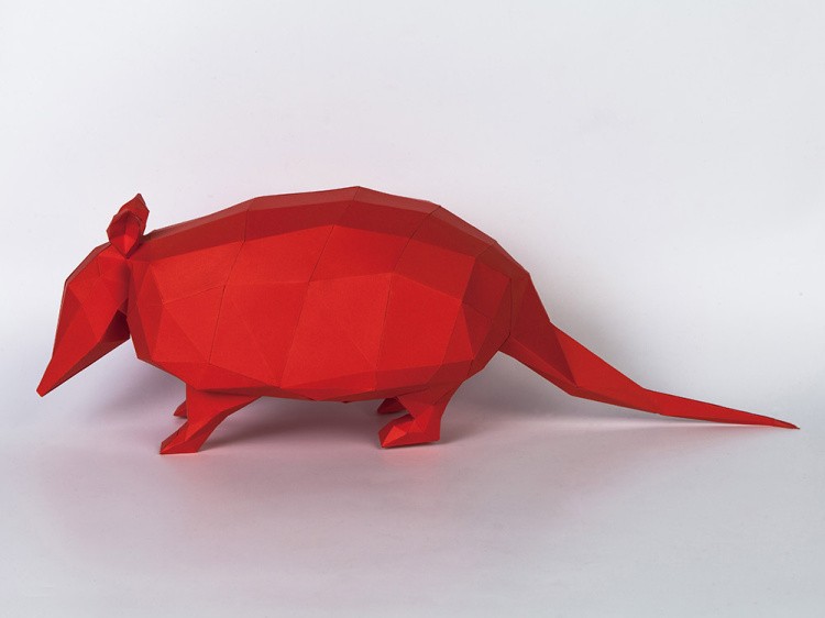 Бумажная модель для склеивания фигура «Броненосец» — картинка 2