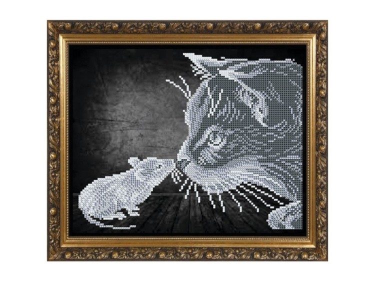 Рисунок на ткани «Кошки-мышки»
