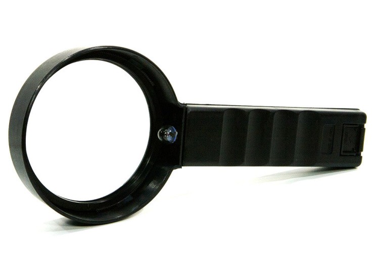 Лупа ручная 2х/6х с подсветкой — картинка 3