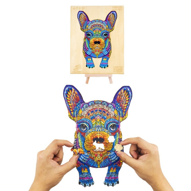 Деревянные пазлы «Смелый Бульдог M», Woodbests — картинка 5