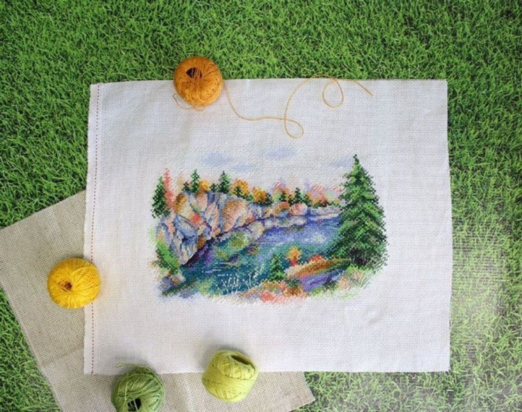 Набор для вышивания «Карелия. Парк Рускеала» — картинка 2