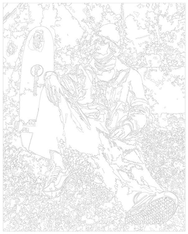 Картина по номерам «Вышел покурить: Юра Авангард 2» — картинка 3