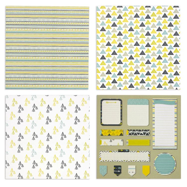 Бумага для скрапбукинга 30х30 см «Геометрия», 12 дизайнов — картинка 4