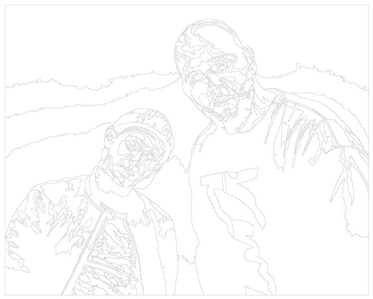 Картина по номерам «Рэп-группа Каспийский груз: Брутто и ВесЪ 4» — картинка 3