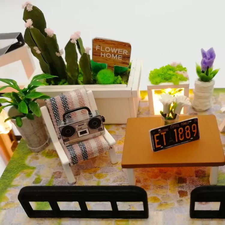 Миниатюрная сборная модель (румбокс) «Музыкальная студия» — картинка 10