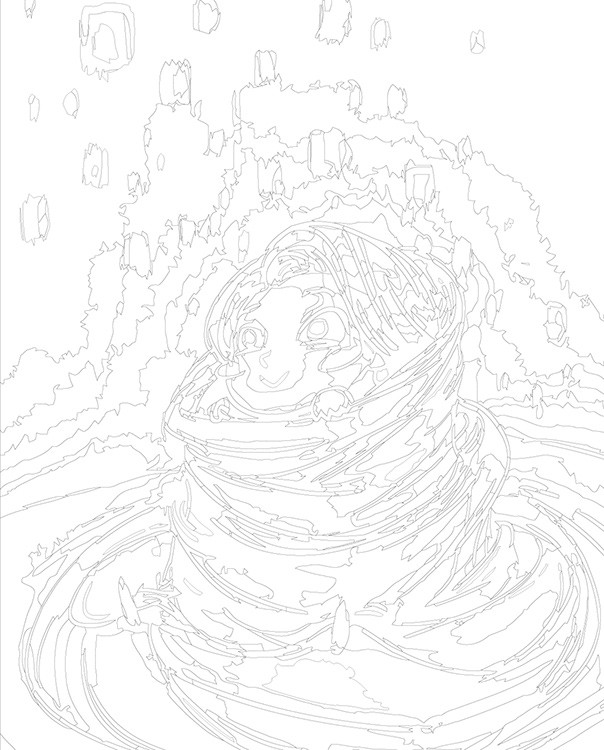 Картина по номерам «Герои Дисней: Рапунцель арт 40x50» — картинка 3