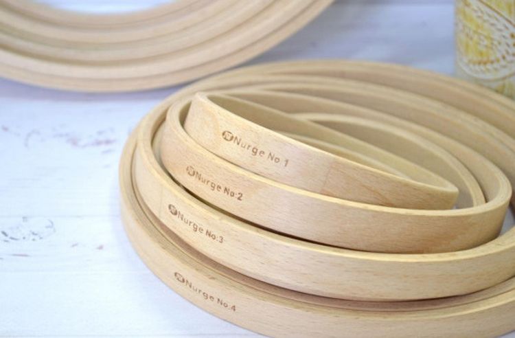 Пяльцы деревянные без винта, диаметр 22 см, h=16 — картинка 4