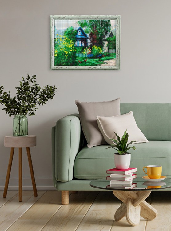 Алмазная вышивка «Домик в деревне» — картинка 10