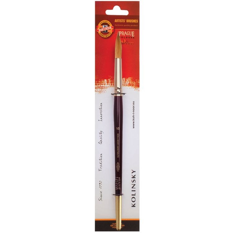 Кисть художественная KOH-I-NOOR колонок, круглая, №16 — картинка 2