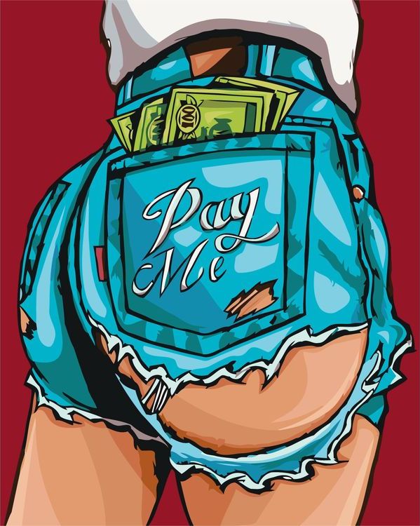 Картина по номерам «Pay me»