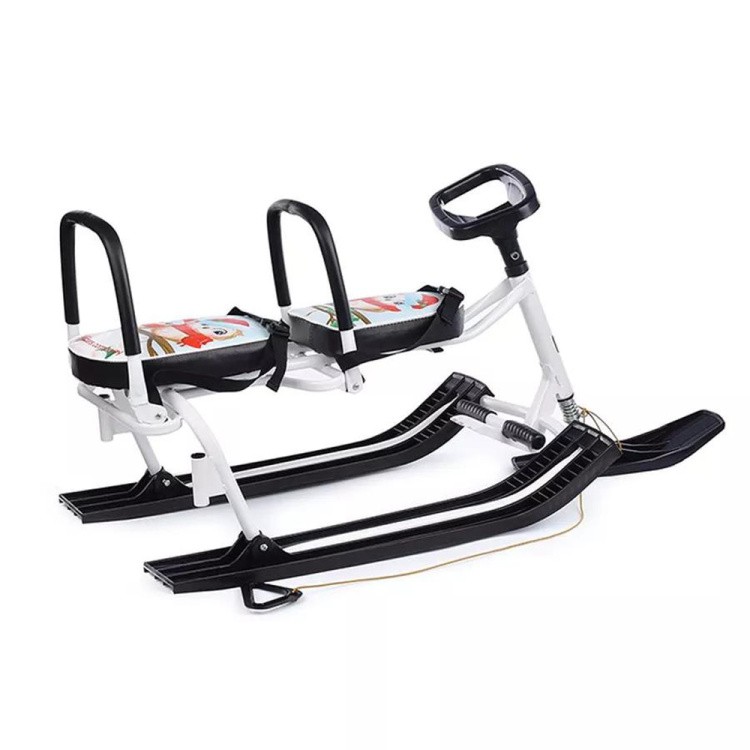 Снегокат детский 505 TWINS BABY PUSH со спинкой для двоих — картинка 7