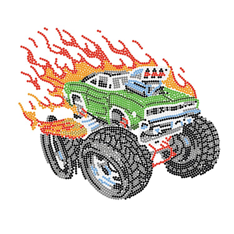 Алмазная вышивка «Постер. Монстр Трак» — картинка 2