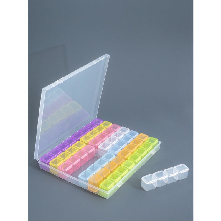 Контейнер для бисера (56 баночек), 7 цв. — картинка 3