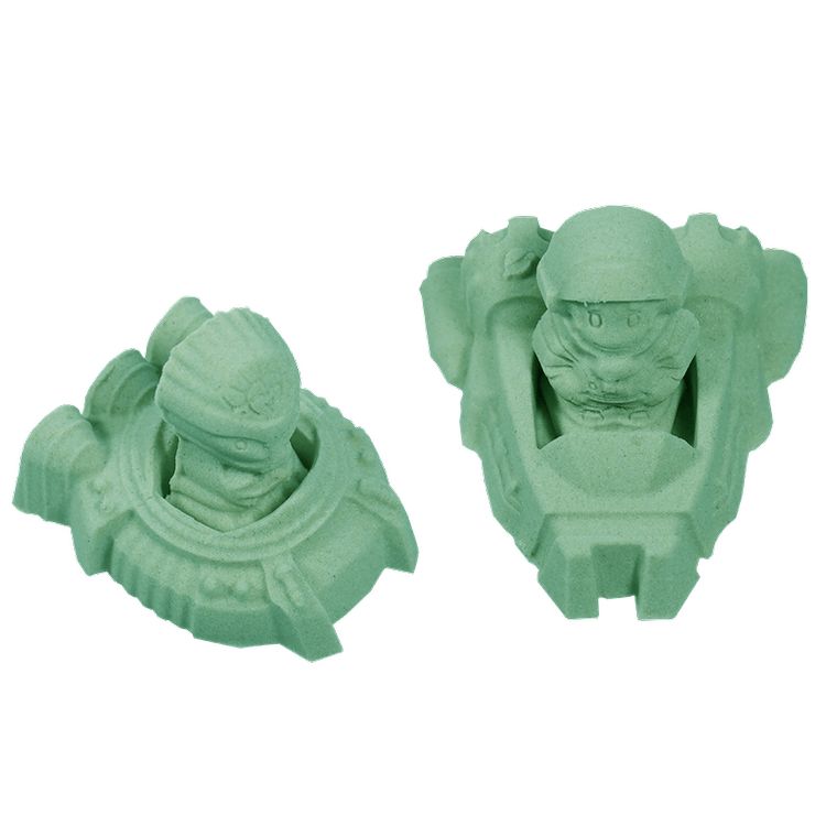 Космический пластичный песок Мятный 2 кг Светящийся в темноте — картинка 3