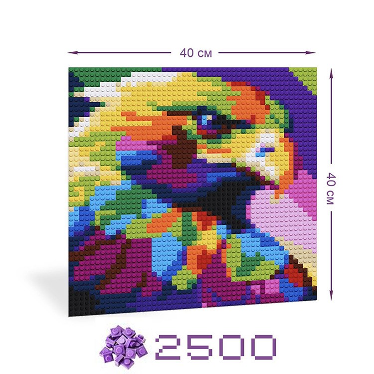 Картина-мозаика из конструктора PIXELIM «Радужный орел» — картинка 2