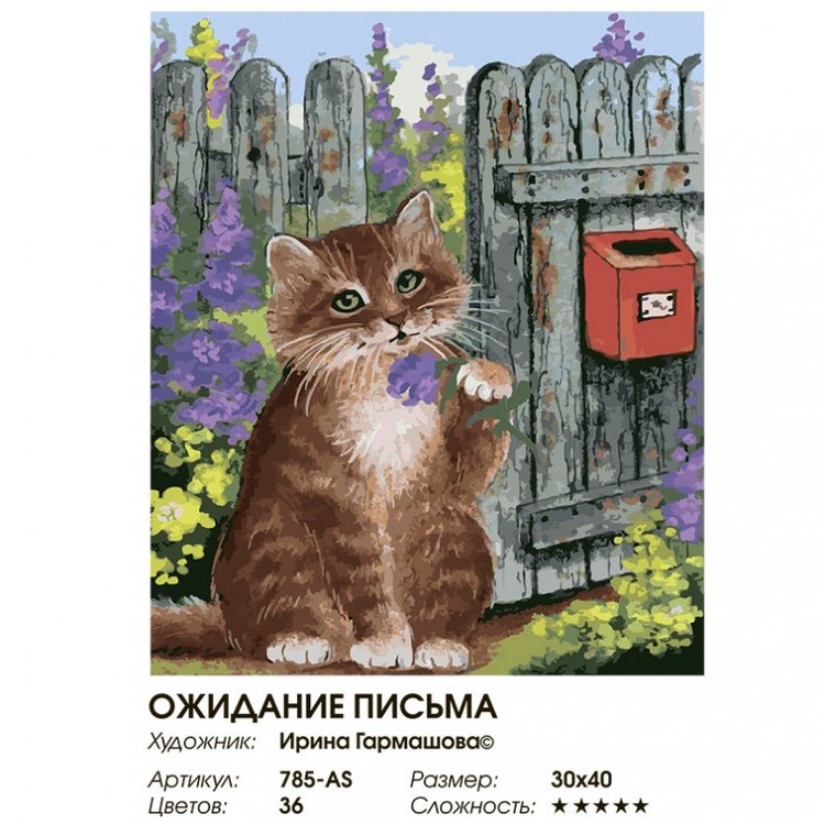 Картина по номерам «В ожидании письма» — картинка 2