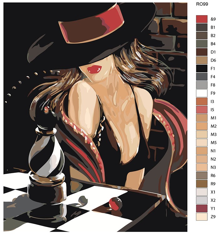 Картина по номерам «Шахматная партия» — картинка 2