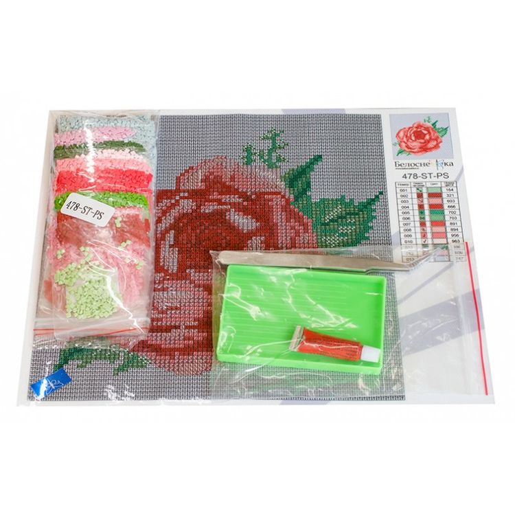 Алмазная вышивка «Бархатная роза» — картинка 3