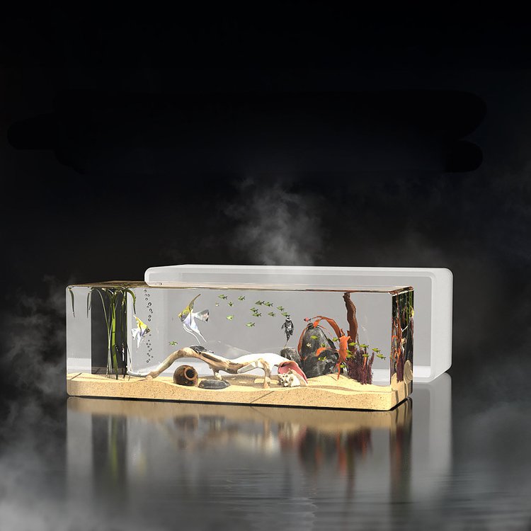 Силиконовый молд - Объемный прямоугольник, 18x8см 1 шт. — картинка 3