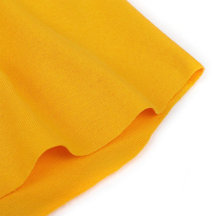 Ткань трикотаж Рибана с лайкрой, 3 м, ширина 80-90 см, 215 г/м2, опененд, цвет: манго, TBY — картинка 5