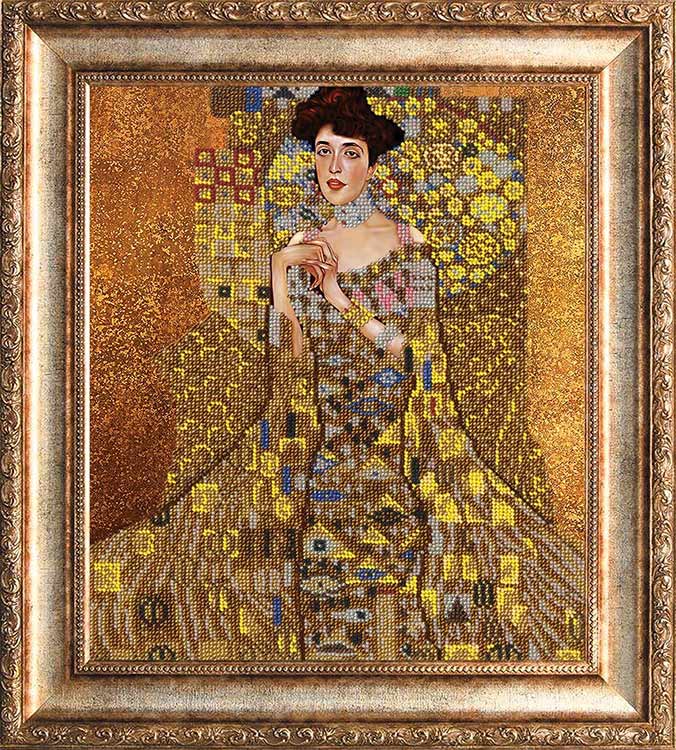 Набор вышивки бисером «Адель» Густава Климта — картинка 2
