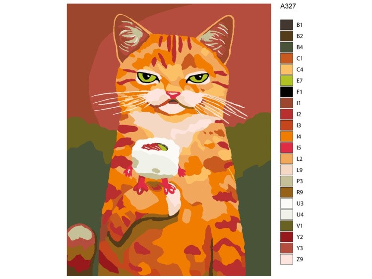 Картина по номерам «Любимое лакомство. Роллы» — картинка 2