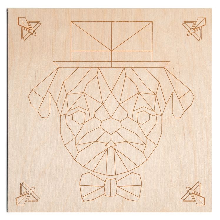 Картина на дереве «Лорд Пёс» — картинка 2