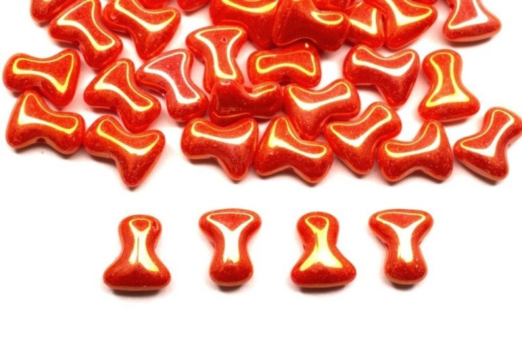 Бусины Preciosa (Чехия) TEE 111-01364-00, 10 г, цвет: 93180-21415 красный радужный — картинка 2