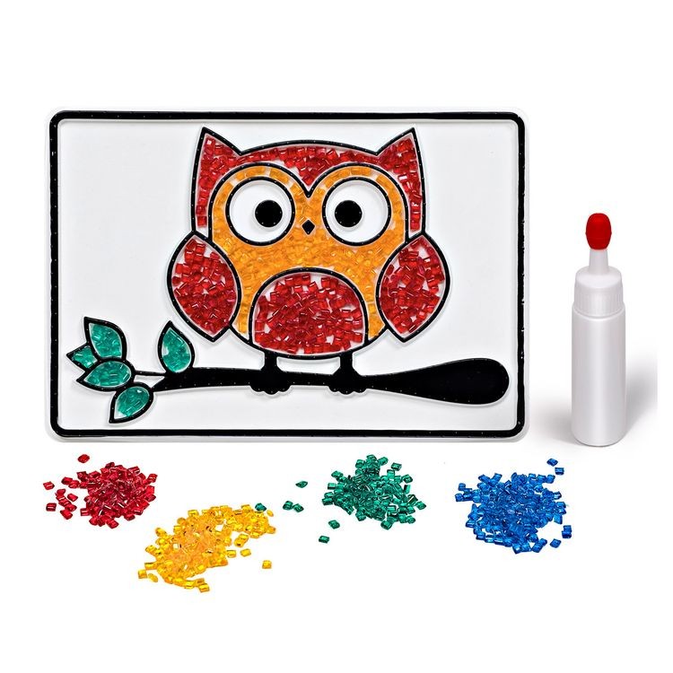 Набор для творчества «Насыпь на клей. Cова» — картинка 2