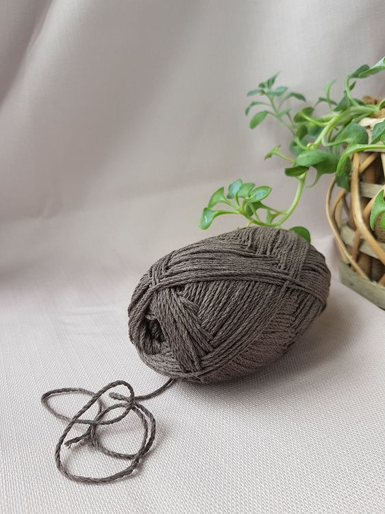 Пряжа Камтекс Мягкий хлопок (233), кофе, 5 шт. по 100 г — картинка 3