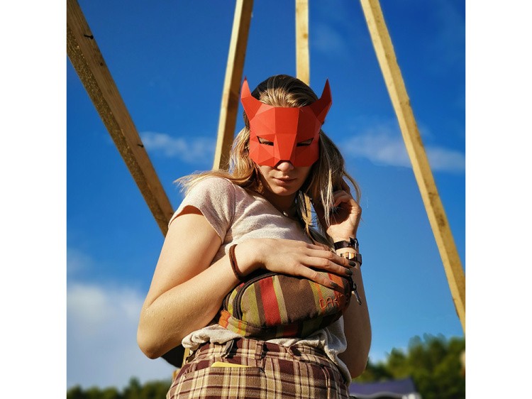 Бумажная модель для склеивания Набор масок для взрослых, 5 шт. — картинка 4