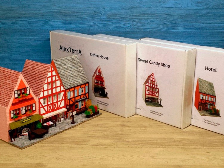 Конструктор из кирпичиков «Магазин сладостей (со светом и красками)» — картинка 4