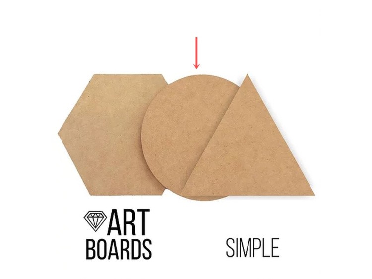 АртБорд Simple, круглый, ⌀ 30 см, Craftsmen.store — картинка 2