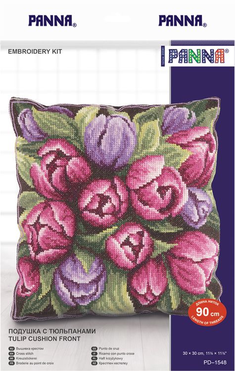 Набор для вышивания «Подушка с тюльпанами» — картинка 2