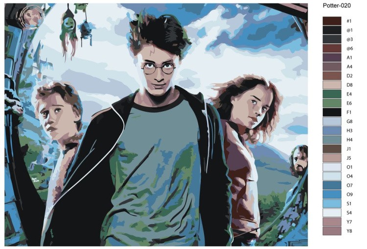 Картина по номерам «Гарри Поттер: Постер» — картинка 2