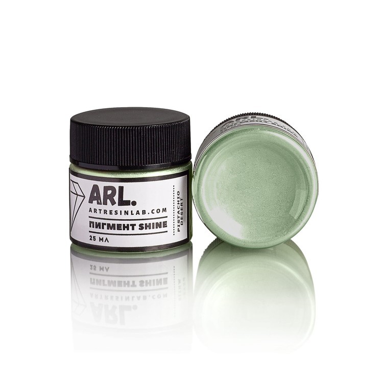 Пигмент SHINE PISTACHIO DESERT, фисташковый десерт 25 мл, Art Resin LAB — картинка 2