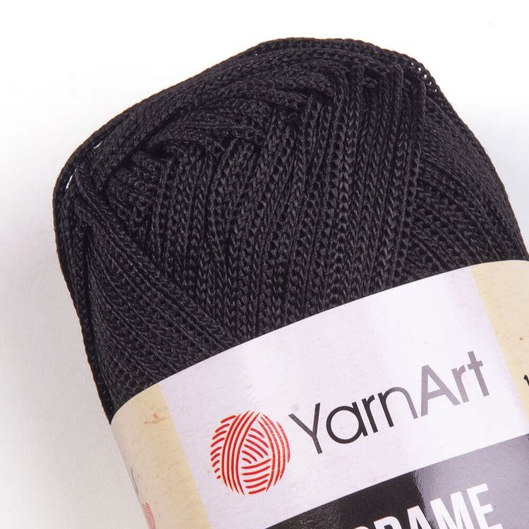 Пряжа YarnArt Macrame (148), черный, 5 шт. по 90 г — картинка 2