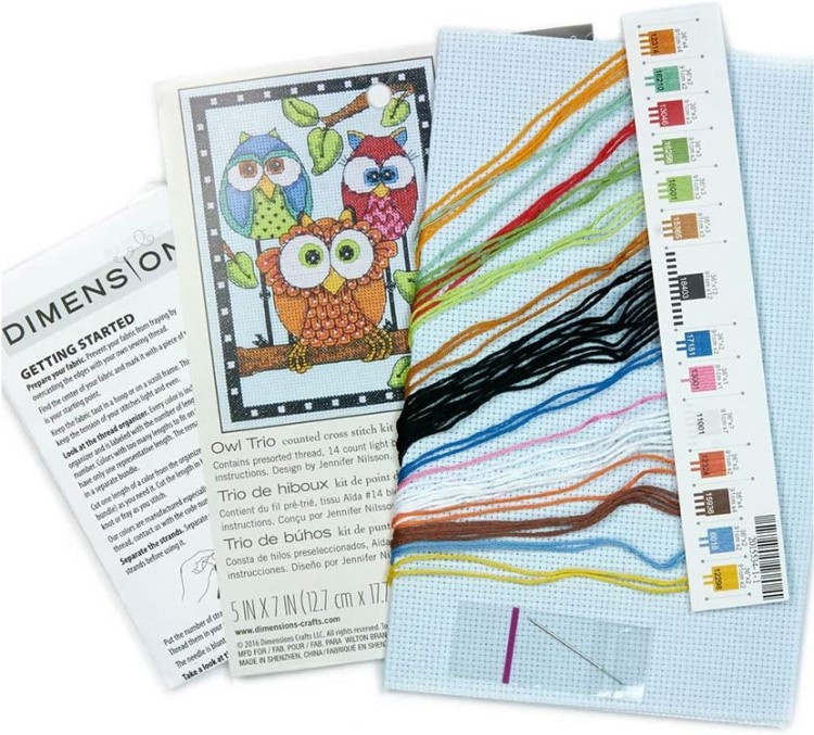 Набор для вышивания «Трио сов » — картинка 5