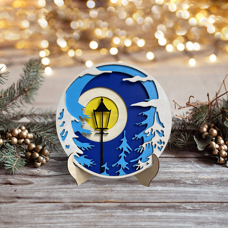 3D пазл-раскраска «Зимний пейзаж» — картинка 4