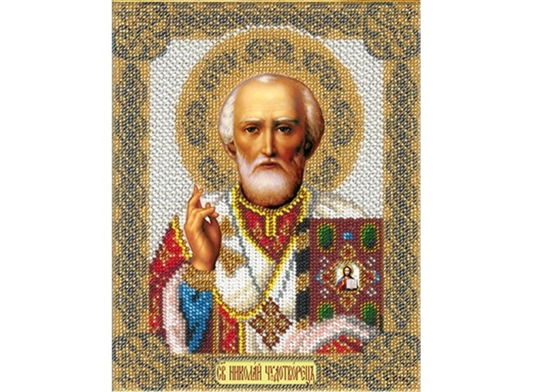 Набор вышивки бисером «Святой Николай Чудотворец»
