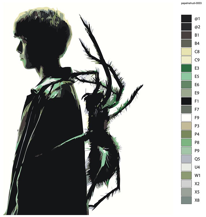 Картина по номерам «Рэпер Pepel Nahudi Пепел Нахуди: Cupids» — картинка 2