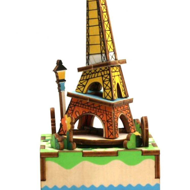Конструктор из дерева «Эйфелева башня», Robotime — картинка 4