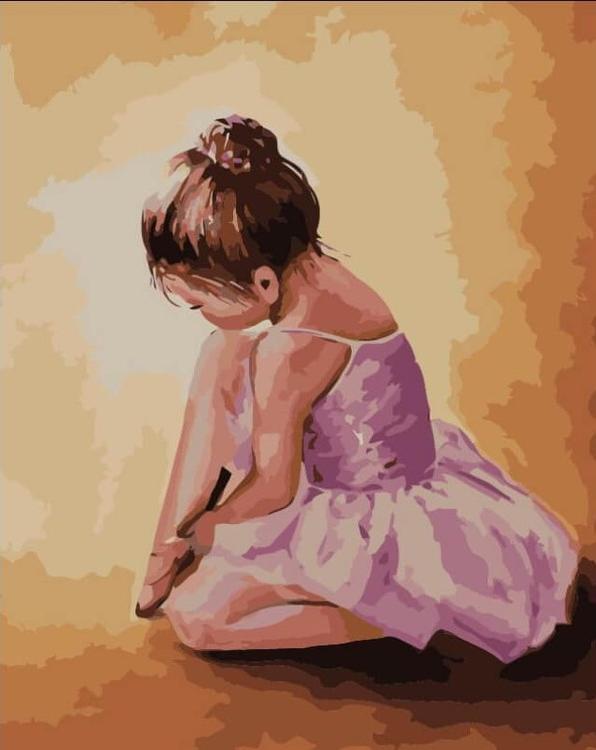 Картина по номерам «Балерина-малышка»