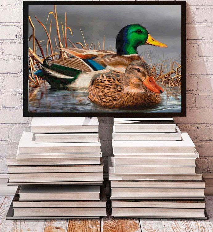 Алмазная вышивка «Утки в заводи» — картинка 3