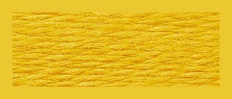 Нитки мулине (шерсть/акрил), 10 шт. по 20 м, цвет: №225 желтый, Риолис