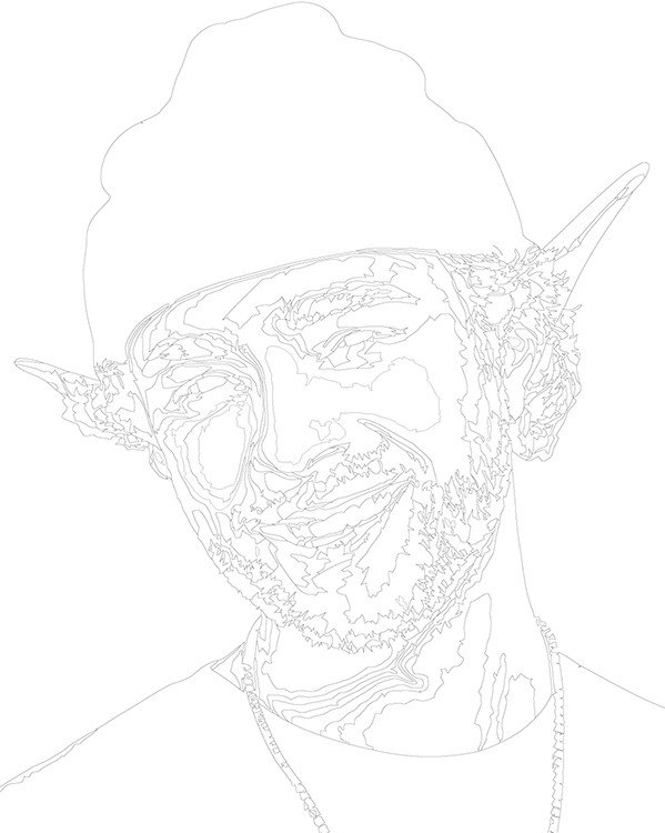 Картина по номерам «Стример и певец Егор Крид: портрет, эльф» — картинка 3