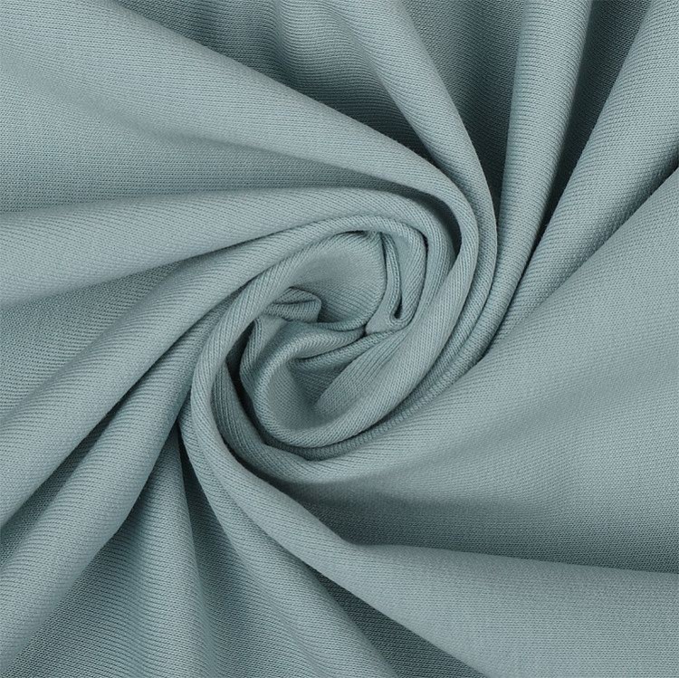 Ткань трикотаж Футер 2х нитка, петля, с лайкрой, 6 м, ширина 180 см, 240 г/м2, цвет: ниагара, TBY