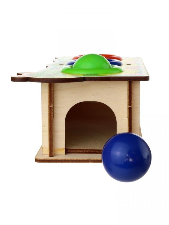 Стучалка цветная «Гусеница», 3 отверстия — картинка 4