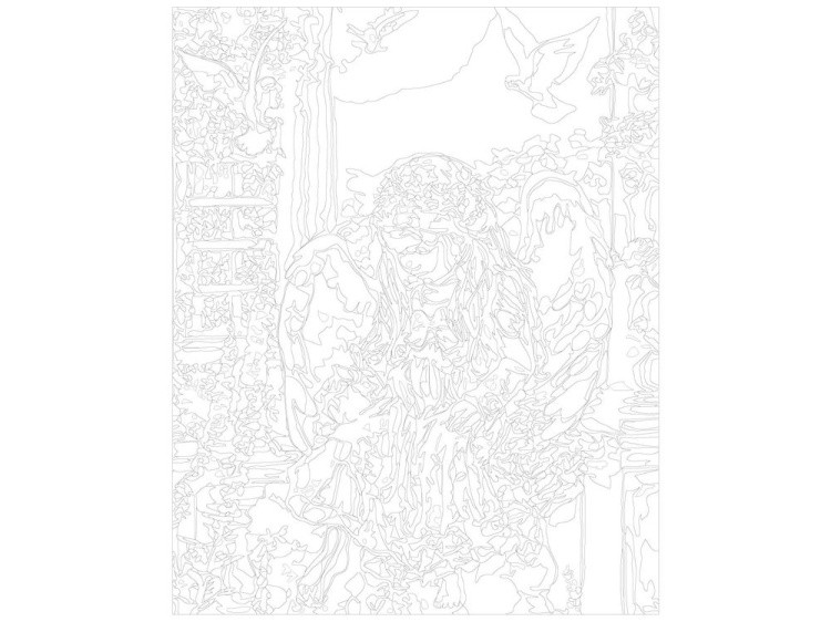 Картина по номерам «Девочка-aнгeл» — картинка 3